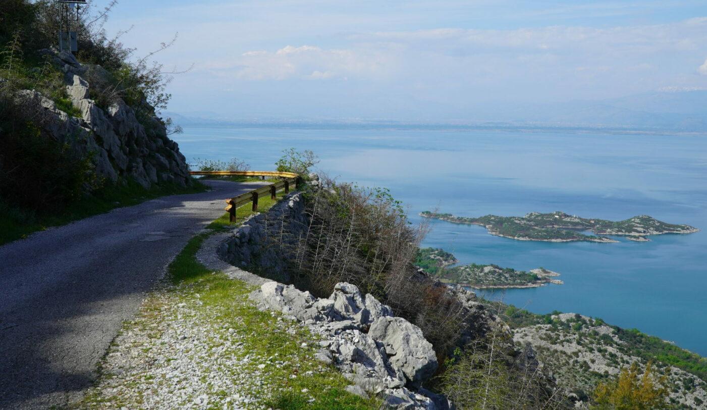 Old road around Skadar Lake in Montenegro